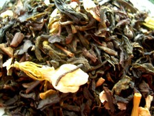 Tea Loose Jasmine Flower Leaf Sencha  Gunpowder Green Tea Blend