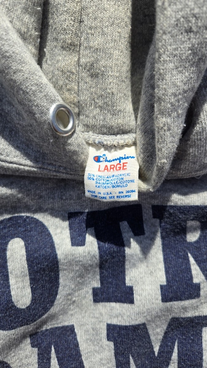 Vintage 80s Champion Notre Dame Hoodie Size Large Raglan Cut Vintage 80s Champion Notre Dame Hoodie Size Large Raglan Cut