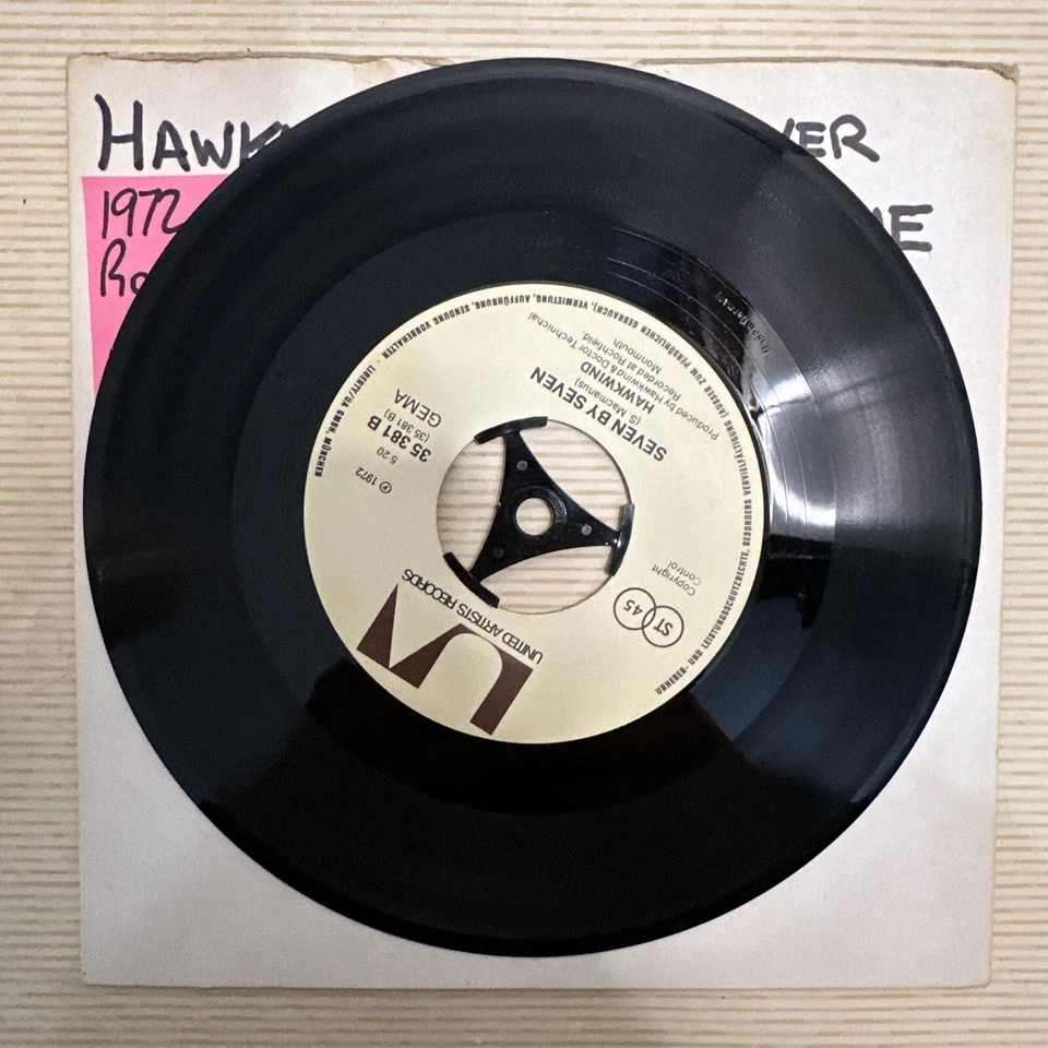 Hawkwind - Silver Machine 7” Vinyl Record Single VG+ Foto 4 de 4