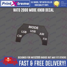 NATO 2000 cb radio MODE STICKER faceplate Decal bezel self adhesive FM AM USB CW