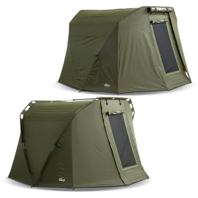 Lucx  Angelzelt ''Caracal'' 2 Man Karpfenzelt + Überwurf Bivvy + Winterskin Carp 