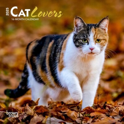 Cat Lovers | 2025 7 x 14 Inch Monthly Mini Wall Calendar