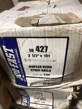 Duo-Fast SD427 Duplex Head Strip Nails- Approx Qty 3500- 2 1/2 X .131