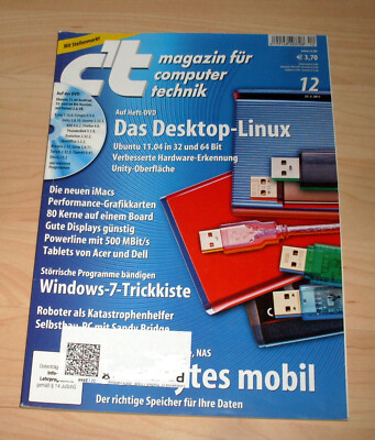 Computer PC Zeitung Zeitschrift - C't 12 / 2011 - Technik Linux Windows 7