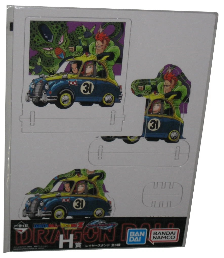 Bandai Dragon Ball Soporte En Capas 3D De Cartón Android 16 17 18 Y Cell