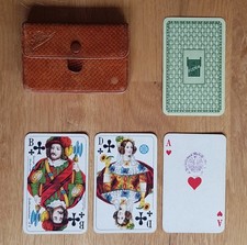 Alte Skatkarte Stralsund Berliner Bild Reklame Skat incl. Etui Skat Kartenspiel