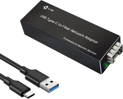 USB3.0 Type C to Fiber Network Adaptor 100/1000base-X USB to Open SFP Gigabit...