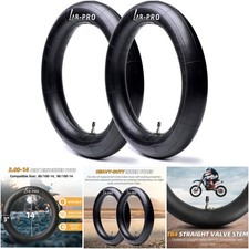 3.00-14 Dirt Bike Inner Tubes 2-Pack Heavy Duty Rear Tube 90/100-14 Compatible