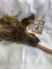 Ty Large Plush Beanie Buddy - BEAK the Kiwi Bird 7.5" MWMTs WITH TRADING CARD