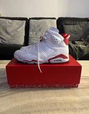White And Red Jordan 6 Brand New Size 8 