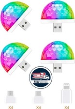 Mini varitas USB para discoteca, varitas LED multicolores para crear ambiente