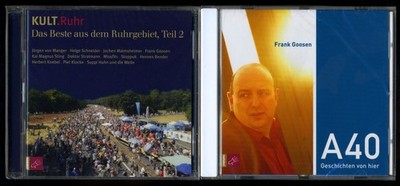 2 Hörbücher Frank GOOSEN A40 Geschichten von hier-CD + KULT.Ruhr-BESTE 2-CD NEU