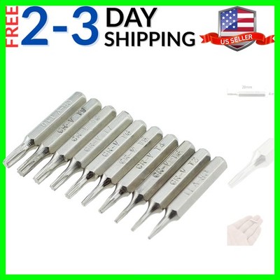 Torx Micro Bit 10PCS 28mm Length Torx Bits Set,T1 T2 T3 T4 T5,T6,T7,T8,T9,T10...