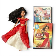 Disney Store Elena Of Avalor Doll  DVD Lot Realm Of The Jaquins Ready To Rule