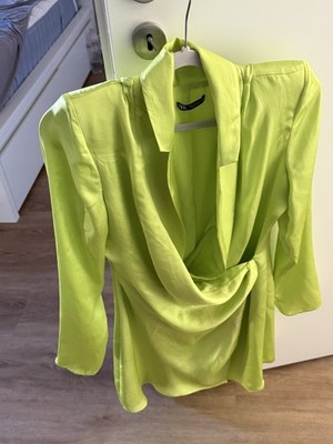 Tolles Wickelkleid Zara Gr M Farbe Lime  Grün