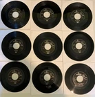 NICE LOT OF 9 THE BEATLES PARLOPHONE   LABELLED  7" EX JUKE BOX RECORDS  VG/VG+
