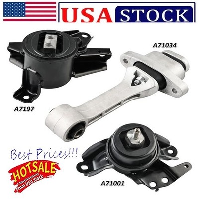 3pcs M655 Fits 2011-2015  Kia Optima 2.4L Auto Engine Motor & Trans Mount Set US