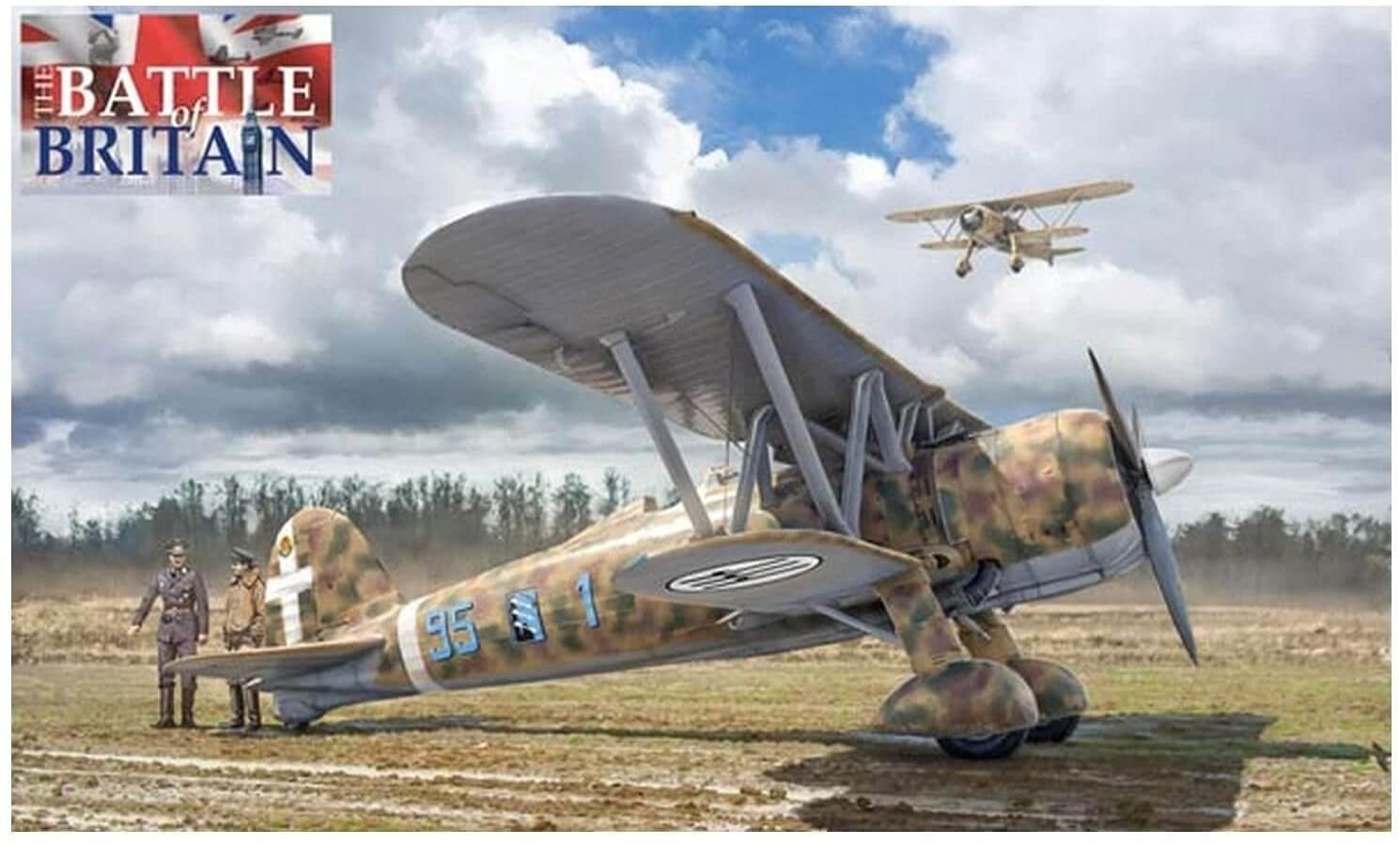 Maquette FIAT CR 42 Falco Italeri 1/48, avion militaire historique à monter