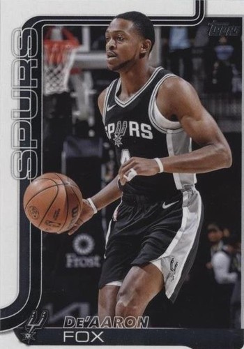 2025-26 Topps Flagship NBA De'Aaron Fox Purple Holo Rainbow Foil