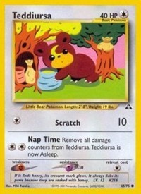 Pokemon Teddiursa (65/75) Neo Discovery LP