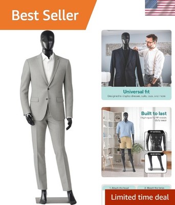 Eye-Catching 73'' Full Male Mannequin with Flexible Design for Retail Displays