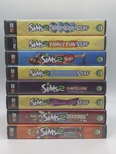 THE SIMS 2 PC Game CD ROM Expansion Packs Manuals Lot of 8 Complete