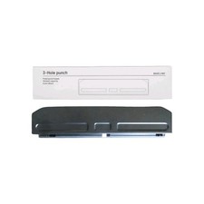 Baseline Durable Metal 3 Hole Punch 10 Sheet Capacity Black BL58135