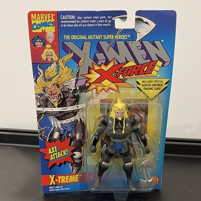 Marvel Comics X-Men X-Force Adam-X Action Figure w/ Axe Vintage 1990s Plastic