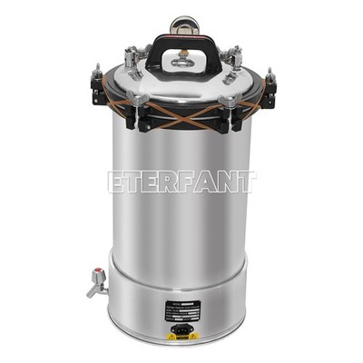 24L Portable Pressure Stainless Steel Steam Sterilizer Electric Heating YX-24LD