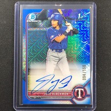2022 Bowman Chrome Jojo Blackmon 1st Bowman Prospect Auto Blue Hta Choice 94/150