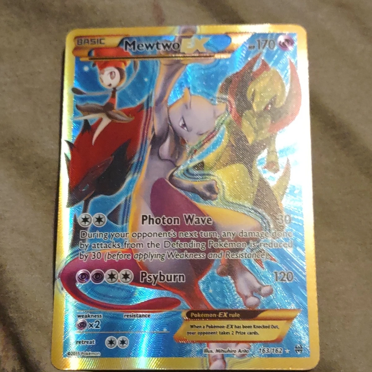 rare mewtwo card price Amazon.com: Pokemon - Mewtwo ex 058/182 - Paradox Rift - Tera Double Rare main image 0