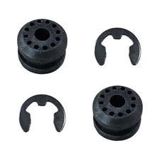 2PCS Transfer Case Shift Linkage Bushings with E-clips, Transfer Shift Control