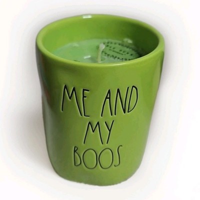 TKMaxx, Halloween Rae Dunn Green ME&My BOOS Sublime Lime Duftkerze Keramik.