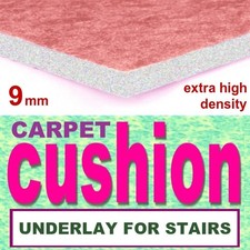 Carpet Cushion underlay for stairs Extra High Density Hard Wearing 12-15 stairs