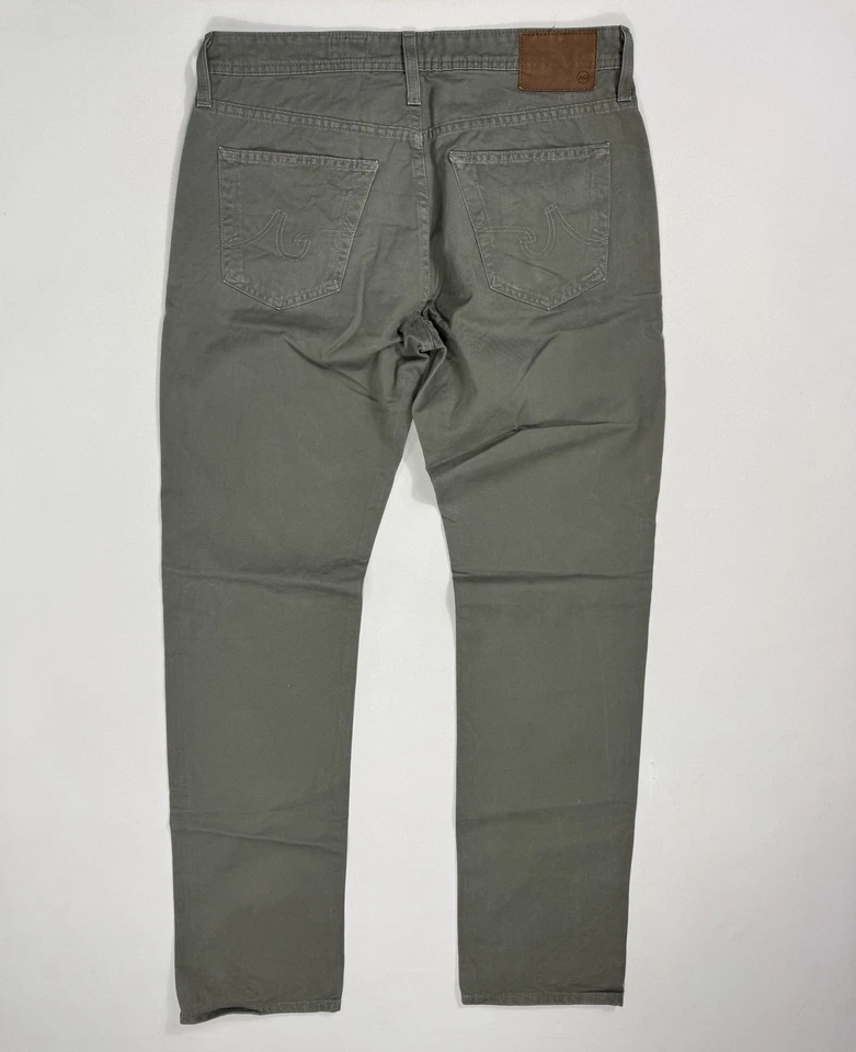 Adriano Goldschmied Hombres 32R (33x34) El Graduado Pierna a Medida Verde Ciudad Moderna Foto 2 de 4