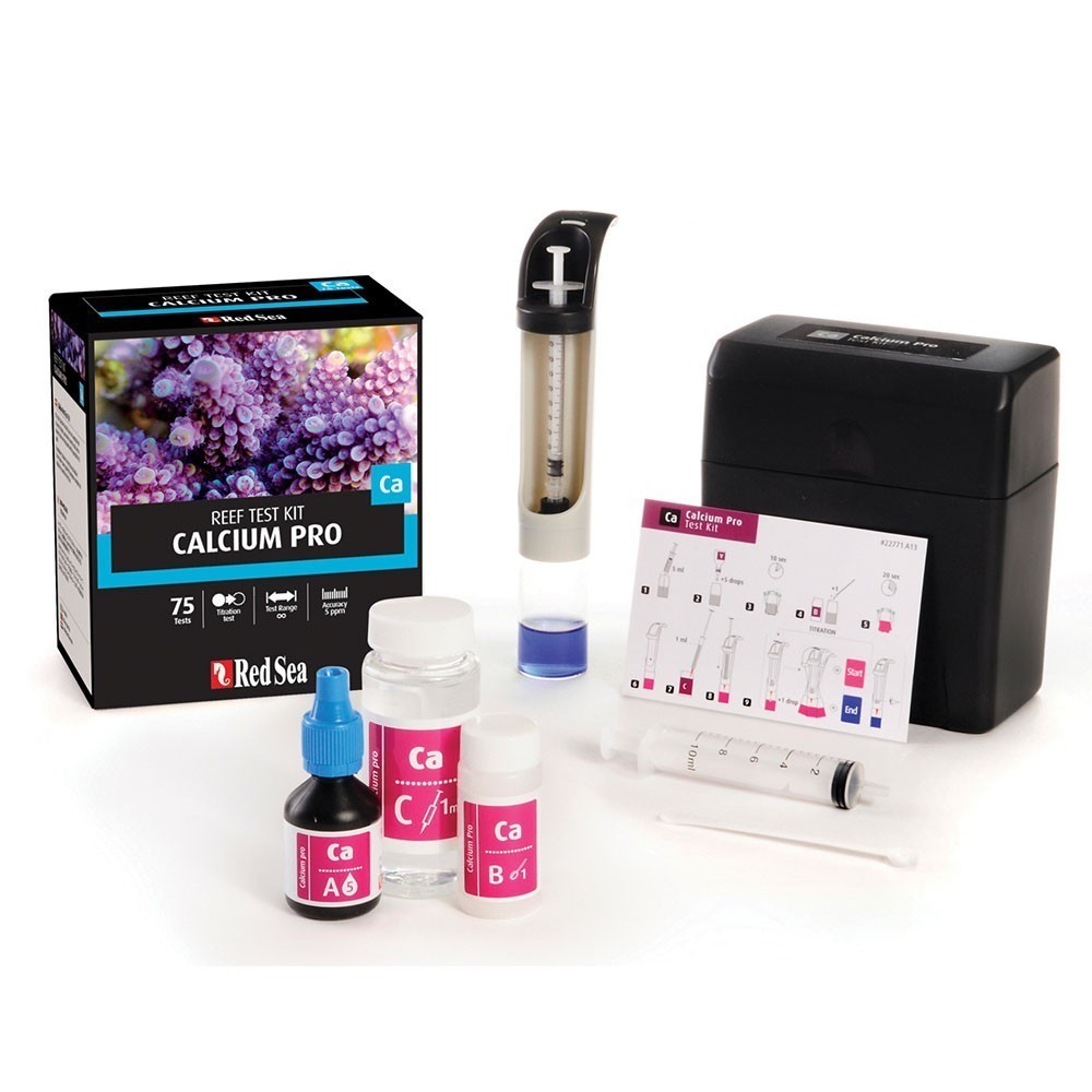 Red Sea Calcium Pro Test Kit Misurazione Calcio 75 Test Acquario Reef