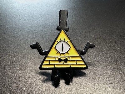 Bill Chiffre Emaille Pin Anstecker Gravity Falls Villain Metall Revers Brosche 3,25 cm