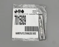 OEM Nameplate 7015939 Sub-Zero Fridge Freezer Badge Emblem 3M Logo