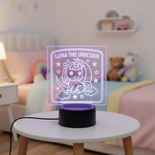 Luna The Unicorn acrylic led light base