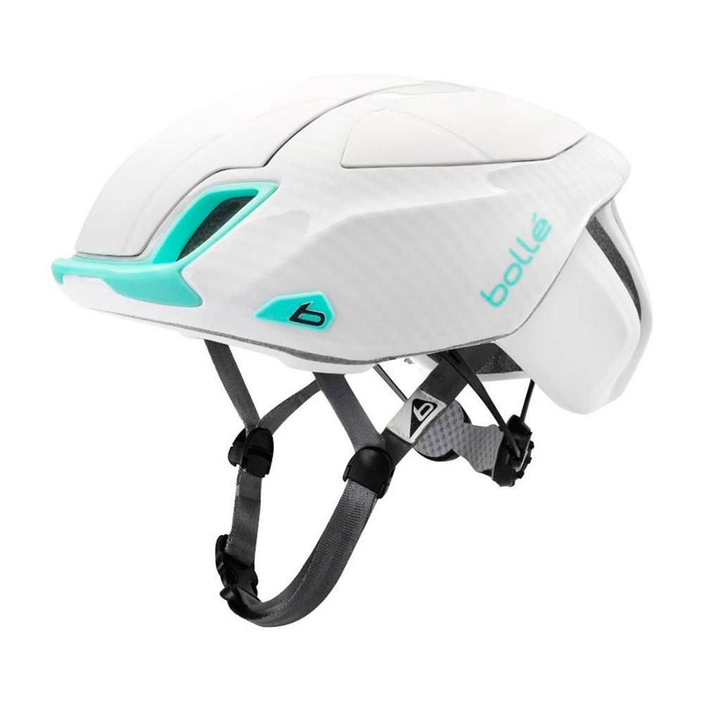 Casque Bollé The One Premium Blanc Menthe avec LED Intégrée et Aérodynamisme Optimisé