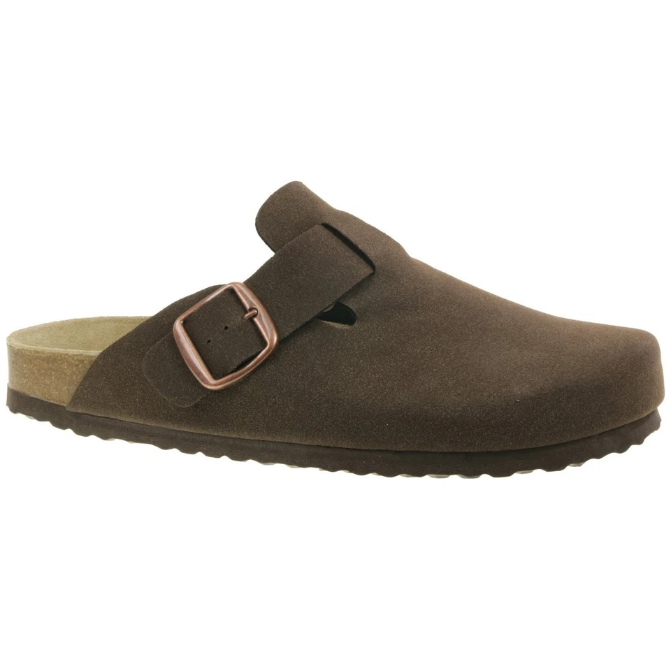 Supersoft 176 059 Herren Clog Sandale Hausschuh Pantolette Lederfussbett Slip on