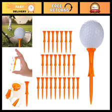 Durable 3-1/4" Plastic Golf Tees - 50 Count, Reduced Friction, Unbreakable, Stab