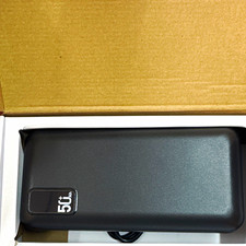 50000mAh Power Bank Y67 Dual USB USB-C Micro-USB Fast Charge LED Black 4-Port