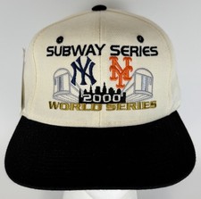 Vintage 2000 Subway Series World Series Snapback Hat NY Yankees vs Mets — listing 2