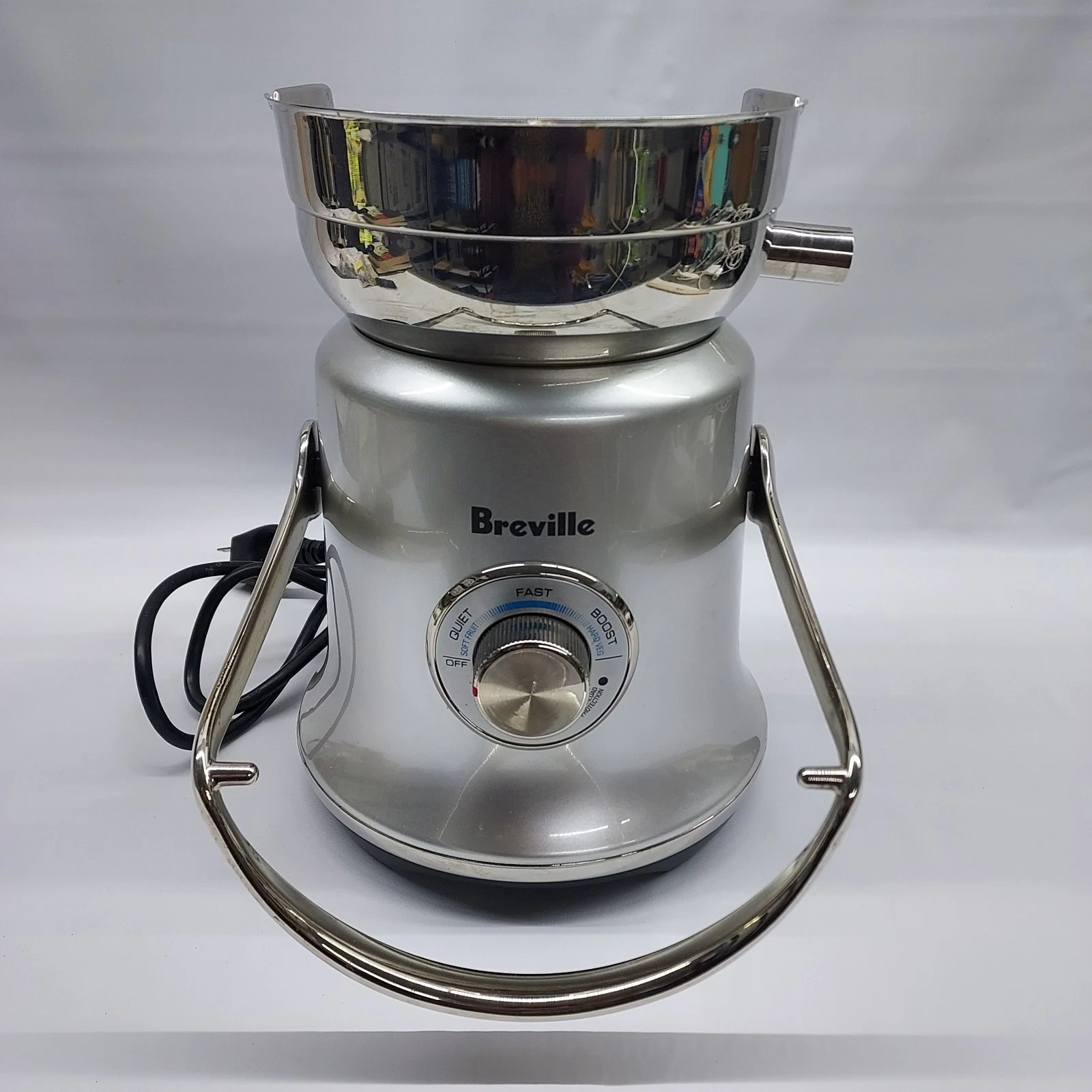 Breville BJE830 SIL Stainless Steel Centrifugal Juicer Base Only Silver