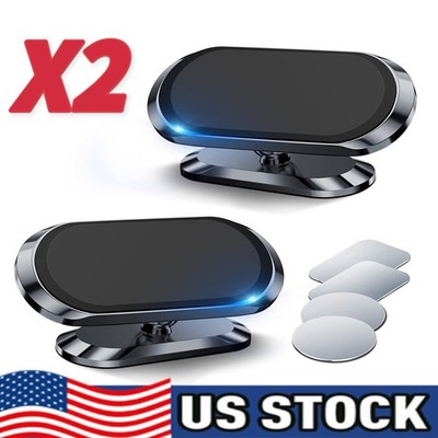 2-Pack Magnetic Car Dashboard Mount Holder Stand For Phone Samsung Galaxy iPhone