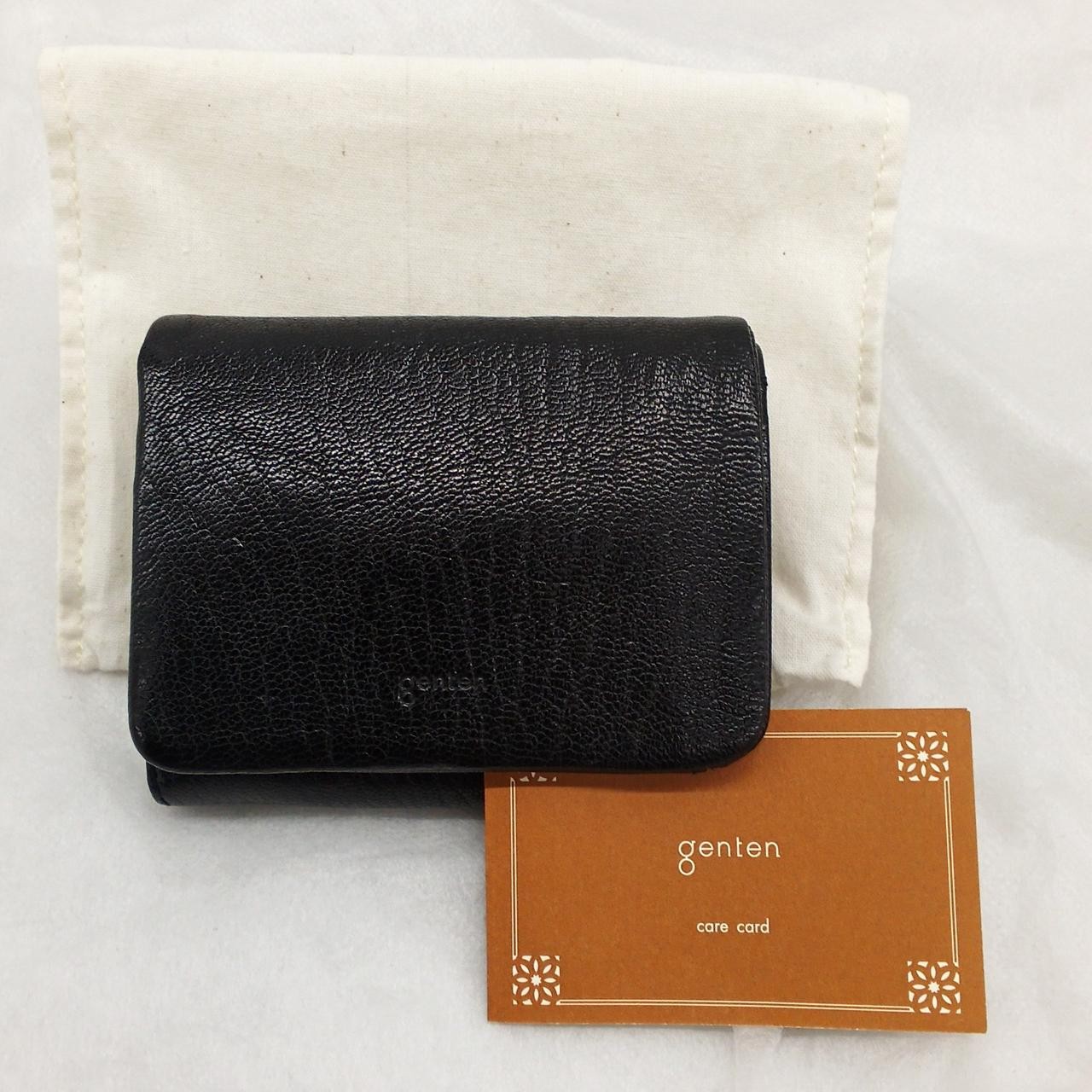 Two fold wallet Black Model Goat Basic 44362 12 g… - image 1