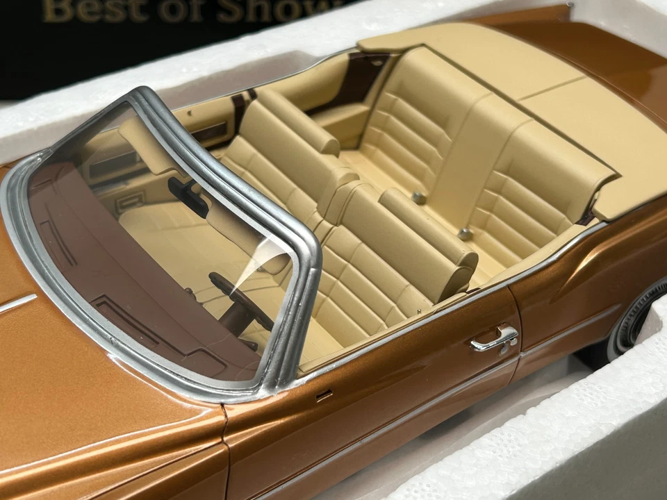 Bos 1/18 1976 Cadillac Eldorado Convertible 1976 Bronze Metallic Resin Car Model - Image 3 of 4