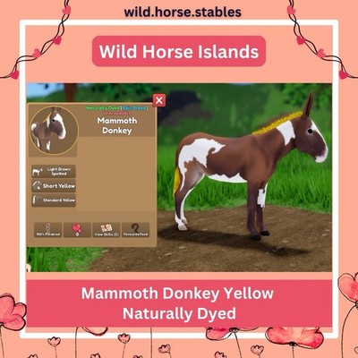 Wild Horse Islands - Mammoth Donkey Yellow Naturally Dyed
