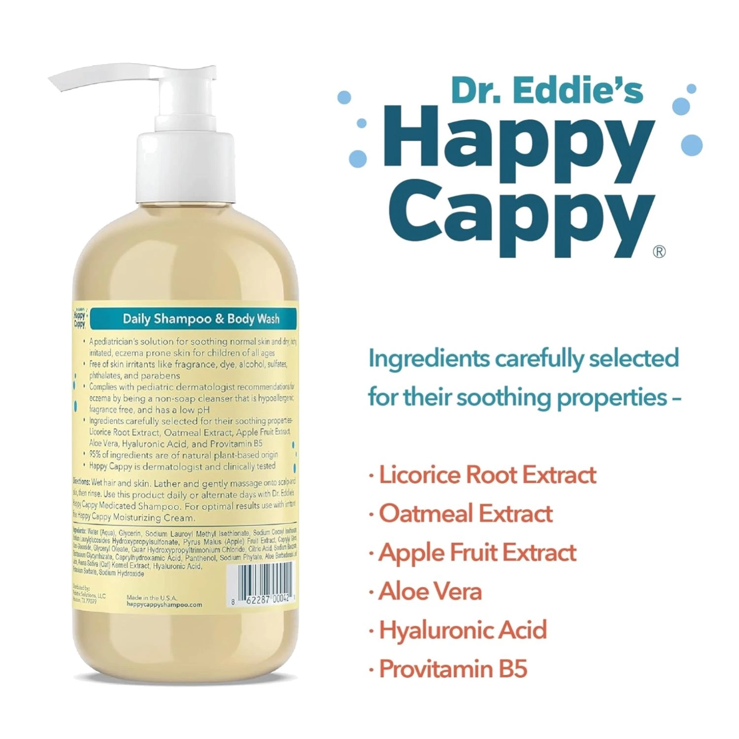 Soothing Baby Shampoo & Body Wash - Fragrance-Free Formula